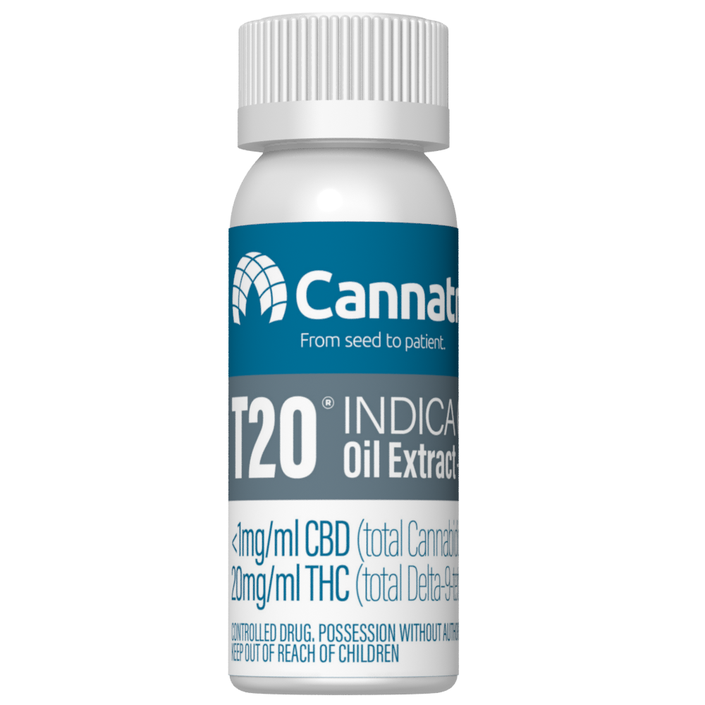 Cannatrek T20 Indica Oil 25mL + (5 x 1mL Precise Dose Syringes)